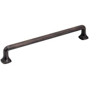 Jeffrey Alexander Griffin 7-9/16" (192mm) Center to Center Modern Industrial Farmhouse Cabinet Handle / Drawer Pull Brushed Oil Rubbed Bronze