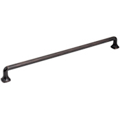 Jeffrey Alexander Griffin 12" (305mm) Center to Center Modern Industrial Farmhouse Large Cabinet Handle / Drawer Pull Brushed Oil Rubbed Bronze