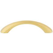 Jeffrey Alexander Wheeler 3-3/4" Center to Center Arch Bow Cabinet Handle / Drawer Pull Brushed Gold