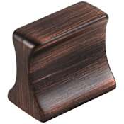 Jeffrey Alexander Sullivan 1-1/4" Wide Rectangular Modern Cabinet Knob / Drawer Knob Brushed Oil Rubbed Bronze