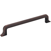 Jeffrey Alexander Callie 6-5/16" (160mm) Center to Center Soft Square Cabinet Handle / Drawer Pull Brushed Oil Rubbed Bronze