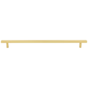 Jeffrey Alexander Dominique 18" Center to Center Sleek Square Bar Appliance Handle / Appliance Pull Brushed Gold