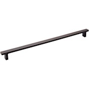 Jeffrey Alexander Anwick 12-5/8" Center to Center Flat Square Large Oversized Cabinet Bar Handle / Drawer Bar Pull Brushed Oil Rubbed Bronze