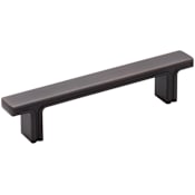 Jeffrey Alexander Anwick 3-3/4" Center to Center Modern Flat Square Cabinet Bar Handle / Drawer Bar Pull Brushed Oil Rubbed Bronze