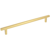 Jeffrey Alexander Whitlock 18" Center to Center Contemporary Square Bar Appliance Handle / Pull Brushed Gold