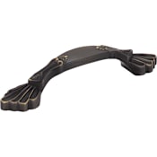 Jeffrey Alexander Montclair 3-3/4 Inch Center to Center Handle Cabinet Pull Antique Brushed Satin Brass