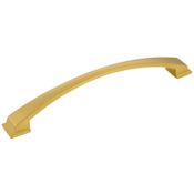 Jeffrey Alexander Roman 7-9/16" Center to Center Arch Bow Compliant Cabinet Handle / Drawer Pull Brushed Gold