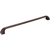 Jeffrey Alexander Marlo 12" Center to Center Curved Contemporary Large Cabinet Handle / Drawer Pull Brushed Oil Rubbed Bronze
