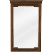 Jeffrey Alexander Chatham 22" W x 34" H Rectangular Framed Bathroom Wall Mirror Chocolate