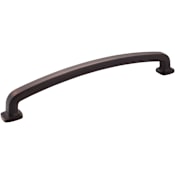 Jeffrey Alexander Belcastel 12" Center to Center Soft Square Appliance Handle / Appliance Pull with Square Feet Brushed Oil Rubbed Bronze