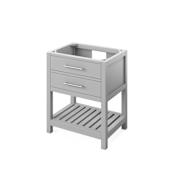 Jeffrey Alexander Wavecrest 30" Single Free Standing Vanity Cabinet - Less Vanity Top Grey