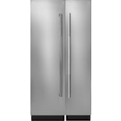 JennAir 24 Inch Wide Left Hinge Column Refrigerator and 18 Inch Wide Right Hinge Column Freezer with Trinity Cooling Panel Ready