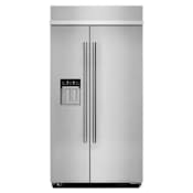 JennAir 42 Inch Wide 25.5 Cu. Ft. Built-In Refrigerator With Obsidian Interior and Stainless Steel Exterior Stainless Steel