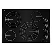 JennAir 30 Inch Wide 4 Burner Electric Cooktop Black