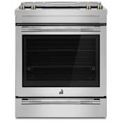 JennAir RISE 30 Inch Wide 6.2 Cu. Ft. Slide In Electric Range with Air Fry and Aqualift® Self-Cleaning Technology Stainless Steel