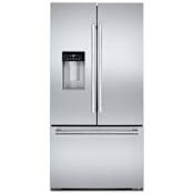 JennAir Rise 36 Inch Wide 23.84 Cu. Ft. Energy Star Certified French Door Refrigerator with Adaptive Defrost and HumidSeal Crisper Drawers Stainless Steel