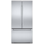 JennAir Rise 36 Inch Wide 24.76 Cu. Ft. Energy Star Certified French Door Refrigerator with Adaptive Defrost and HumidSeal Crisper Drawers Stainless Steel