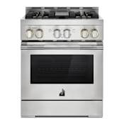 JennAir 30 Inch Wide 4.1 Cu. Ft. Slide In Gas Range with Dual-Stacked PowerBurner and Halo-Effect Knobs Stainless Steel