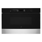 JennAir 24 Inch Wide 1.2 Cu. Ft. 950 Watt Drawer Microwave with One Touch Access and Sensor Cooking Modern Black Stainless