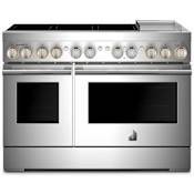 JennAir 48 Inch Wide Free Standing Induction Range with Knob Controls and Griddle Stainless Steel