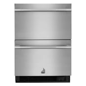 JennAir Rise 24 Inch Wide 4.7 Cu. Ft. Double Drawer Refrigerator/Freezer Stainless Steel
