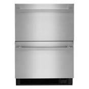JennAir Noir 24 Inch Wide 4.7 Cu. Ft. Double Drawer Refrigerator/Freezer Stainless Steel
