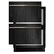 JennAir 24 Inch Wide 4.7 Cu. Ft. Double Refrigerator Drawers with LED Lighting and Max Cool Panel-Ready