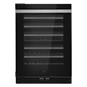JennAir NOIR 24 Inch Wide 45 Bottle Capacity Undercounter Wine Cooler - Left Hinging Stainless Steel