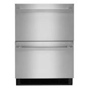 JennAir Noir 24 Inch Wide 4.7 Cu. Ft. Refrigerator Drawers with LED Lighting and Smooth Close Drawers Stainless Steel
