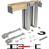 Johnson Hardware 1500SC 30" x 80" Soft-Close Pocket Door Frame Kit N/A