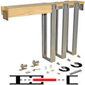 Johnson Hardware 1560 Series 48" x 84" Pocket Door Frame Kit N/A