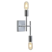 JONATHAN Y Lighting JYL Turing 2 Light 19" Tall LED Wall Sconce Chrome