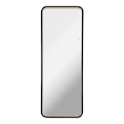 JONATHAN Y Lighting Tatum 24" W x 65" H Rectangular Metal Framed Full Length Mirror Black