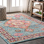 JONATHAN Y Lighting Bohemian FLAIR 3' x 5' Polypropylene Vintage Traditional Rectangle Area Rug Blue / Red