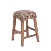 JONATHAN Y Lighting Maui 17" Wide Counter Stool Brown Wash