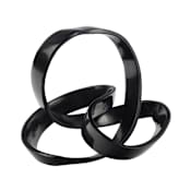 JONATHAN Y Lighting Chamberlain 8" x 7" Metal Statue Black