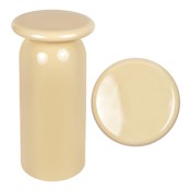 JONATHAN Y Lighting Miles 11" Wide Metal Table Almond