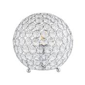 JONATHAN Y Lighting Gemma 8" Tall LED Table Lamp Chrome