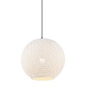 JONATHAN Y Lighting Lacey 20" Wide LED Pendant White/Black