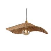 JONATHAN Y Lighting Miko 25" Wide LED Pendant Brass Gold / Brown