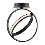 JONATHAN Y Lighting Nicole 15" Wide LED Flush Mount Ceiling Fixture Black