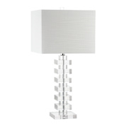 JONATHAN Y Lighting June Single Light 28" Tall LED Buffet Table Lamp Clear