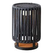 JONATHAN Y Lighting Sawara 13" Tall LED Accent Outdoor Lamp Black / Gray