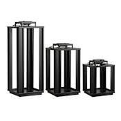 JONATHAN Y Lighting Leland 20" Tall LED Accent Outdoor Lamp - Set of 3 Black