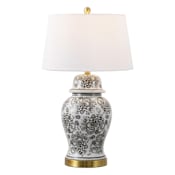 JONATHAN Y Lighting Ellis 30" Tall LED Vase Table Lamp Gray / White