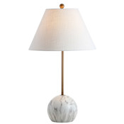 JONATHAN Y Lighting Miami 29" Tall LED Buffet Table Lamp Gold / White