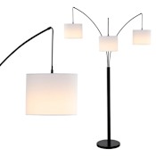 JONATHAN Y Lighting Penta 3 Light 79" Tall LED Arc Floor Lamp Oil Rubbed Bronze