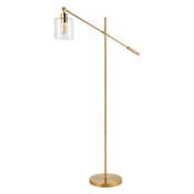 JONATHAN Y Lighting Kathryn 60" Tall LED Floor Lamp Brass Gold