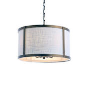 JONATHAN Y Lighting Thatcher 4 Light 17" Wide LED Pendant Gold / White