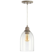 JONATHAN Y Lighting Fontaine 6" Wide LED Mini Pendant Grey